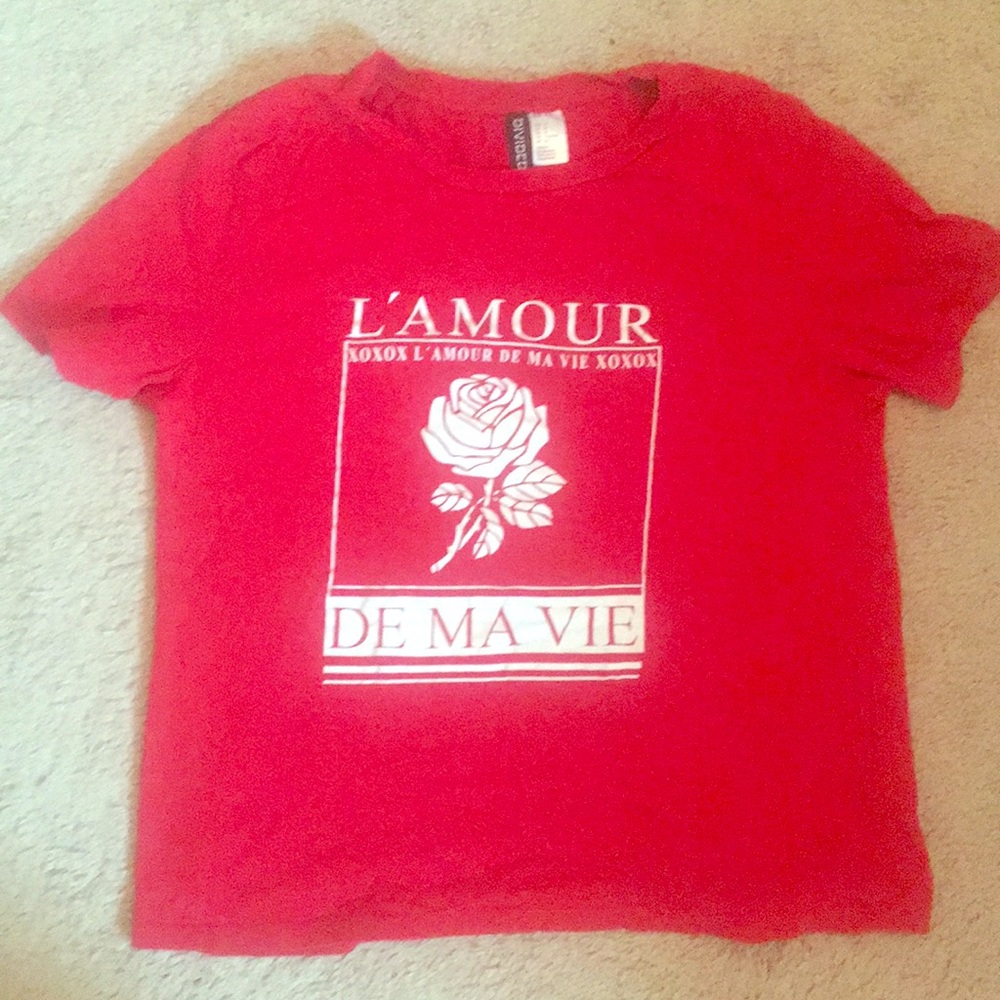 H&M Divided L’Amour Rose Top